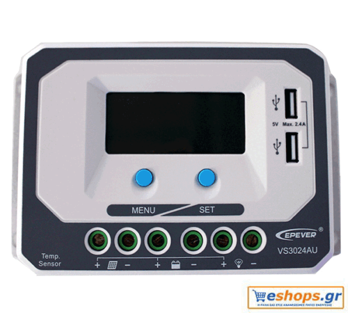 VS3024AU PWM ΡΥΘΜΙΣΤΗΣ ΦΟΡΤΙΣΗΣ EPSOLAR 30Α 12/24V