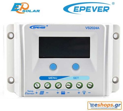 Ψηφιακός ρυθμιστής φόρτισης 20A PWM Epsolar / EPEVER VS2024A