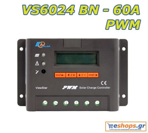 Ρυθμιστής φόρτισης VS6024BN 60Α PWM-USB