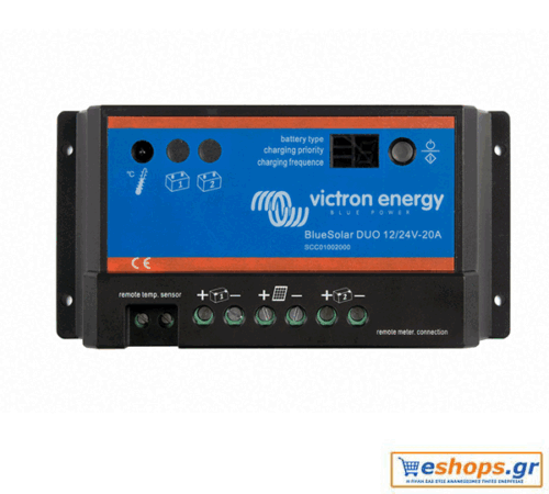 Victron BlueSolar PWM-Light 12/24V-20A - Ρυθμιστής Φόρτισης PWM 20A για Φωτοβολταϊκά